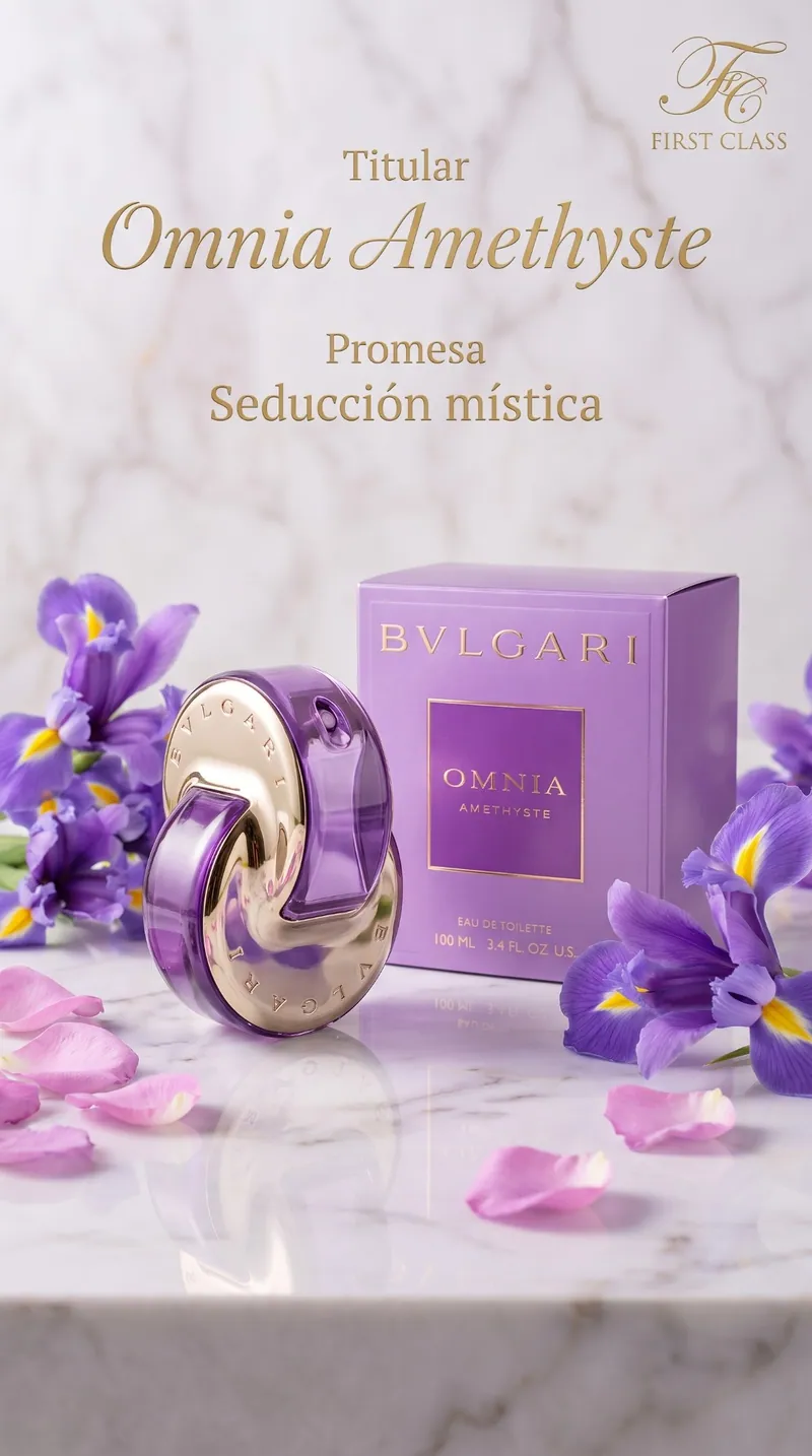 Fragancia inspirada en Amethyst, foto de FIRST CLASS