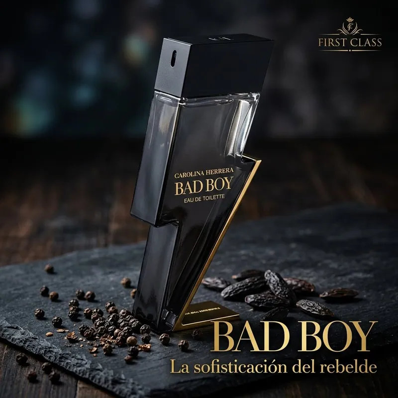 Fragancia inspirada en Bad Boy, foto de FIRST CLASS